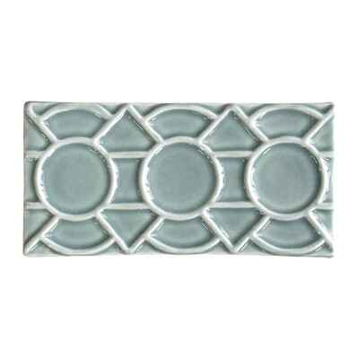 Witty Green Glossy Zaragosa Ceramic Wall Decos 3×6 Image