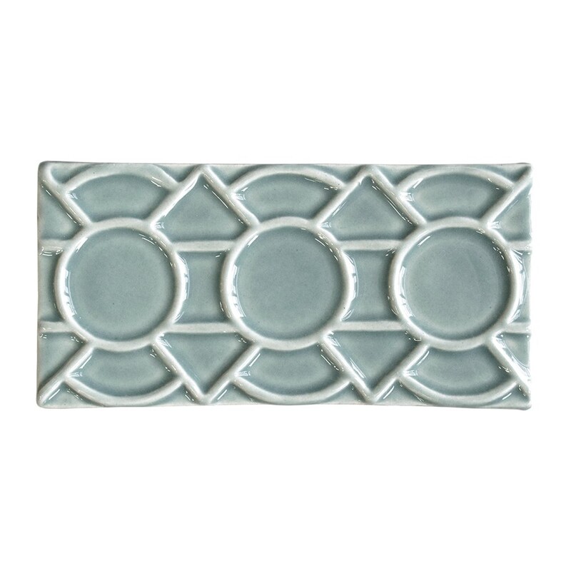Witty Green Glossy Zaragosa Ceramic Wall Decos 3×6 Image
