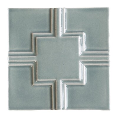 Witty Green Glossy Link Ceramic Wall Decos 6×6 Image