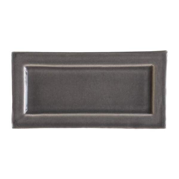 Barn glossy Eren ceramic accent tile in rich dark brown by Country Floors