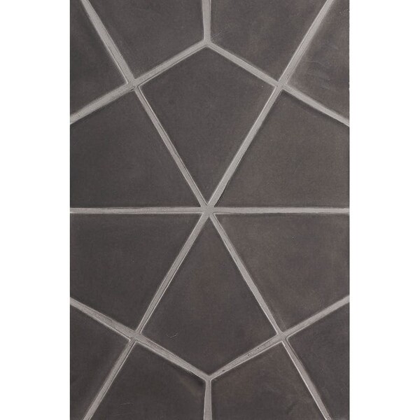 Dark gray glossy ceramic diamond tile for feature wall and backsplash design by Country Floors