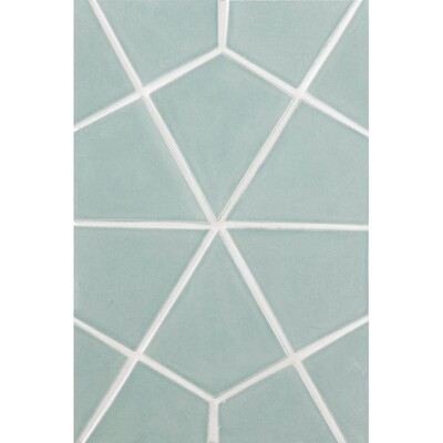 Witty Green Glossy Diamante Ceramic Tile 6x6