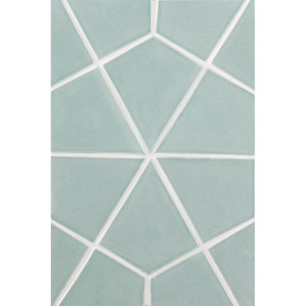 Witty Green Glossy Diamante Ceramic Tile 6×6 Image