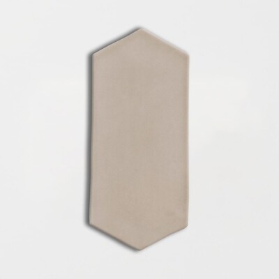 Latte Glossy Picket Ceramic Tile 3×6 Image