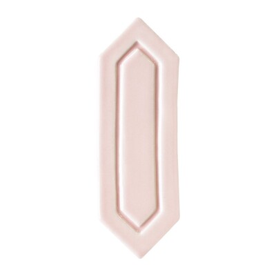 Rosie Glossy Relief Picket Ceramic Wall Decos 2×6 Image