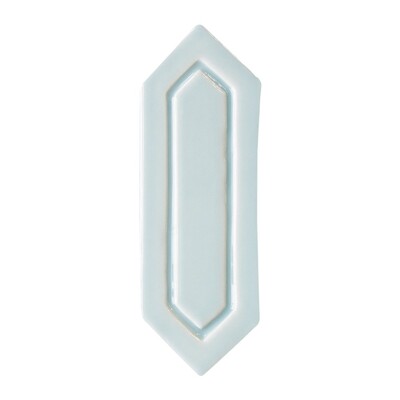 Jules Glossy Relief Picket Ceramic Wall Decos 2×6 Image