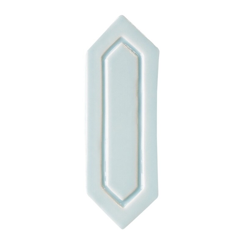 Jules Glossy Relief Picket Ceramic Wall Decos 2×6 Image