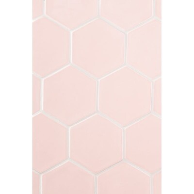 Rosie Glossy Hexagon 5 Ceramic Tile 5