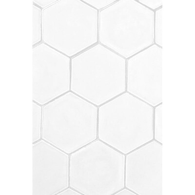 Satin Cotton Matte Hexagon 5 Ceramic Tile 5