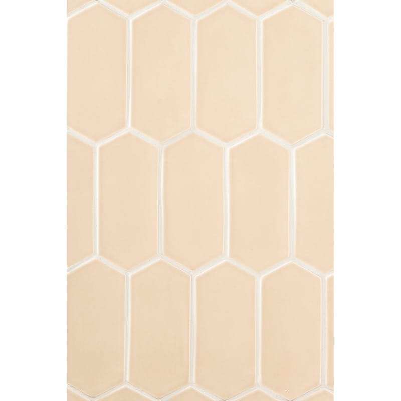 Honey Glossy Picket Ceramic Tile 3x6