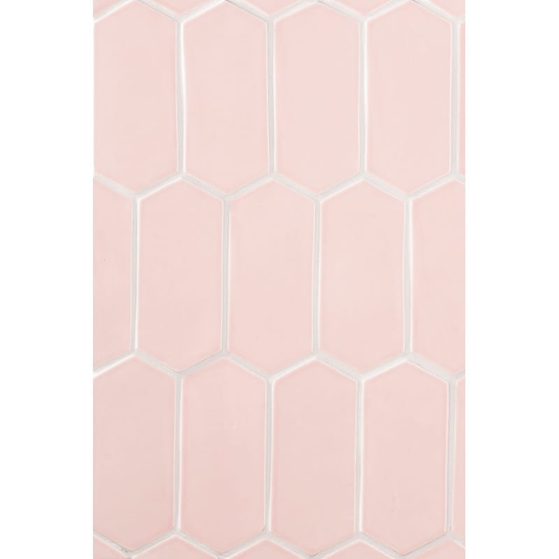 Rosie Glossy Picket Ceramic Tile 3x6
