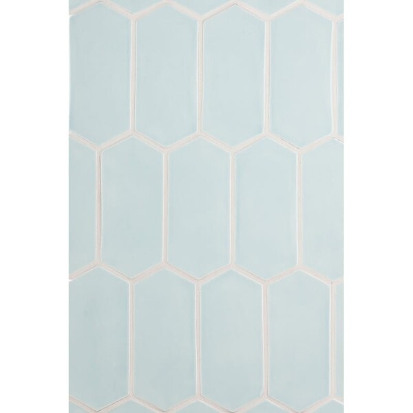 blue ceramic picket tile backsplash for kitchen by country floors