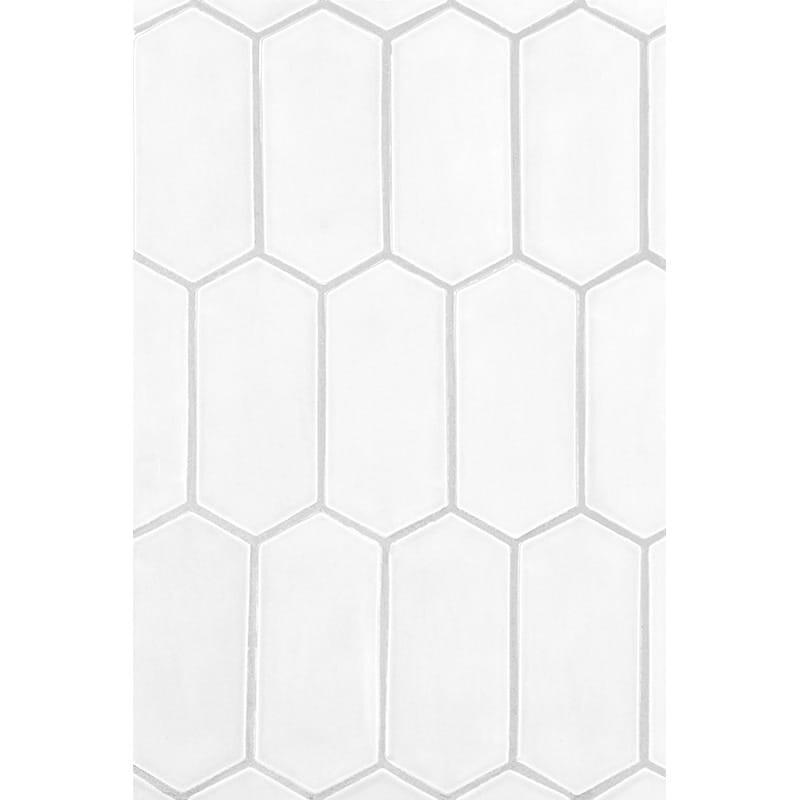 Satin Cotton Matte Picket Ceramic Tile 3x6