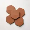Grouped Hexagon Terracotta