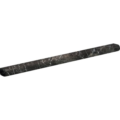 Iris Black Honed Pencl Liner Marble Moldings 1/2x12
