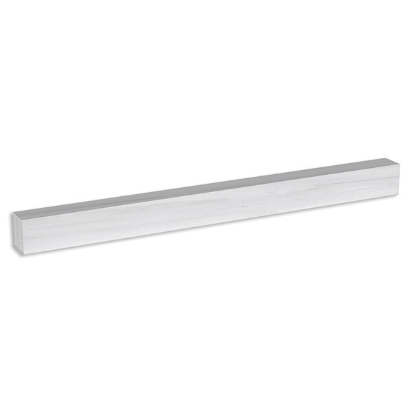Bianco Dolomiti Honed Flatiron Marble Moldings 1×12 Image