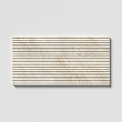 Diana Royal Honed Thin Fluted Marble Tile 18x36