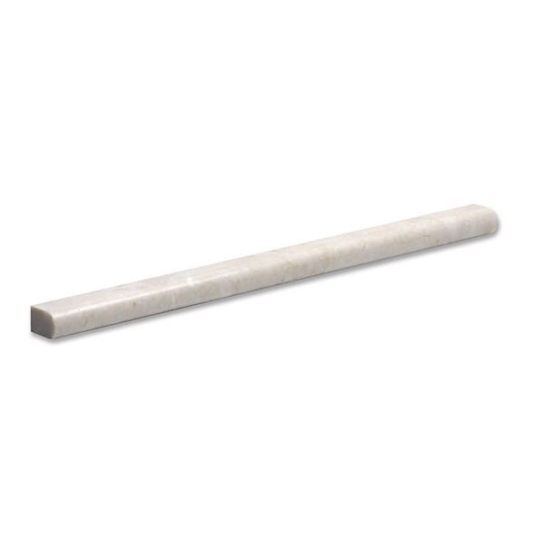 Crema Marfil Polished Pencil Liner Marble Moldings 1/2x12