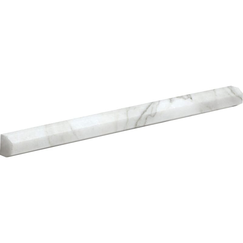 Calacatta Gold Honed Pencil Liner Marble Moldings 11/16×12 Image