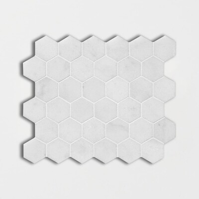 Avalon Polished Hexagon Marble Mosaic 10 3/8x12