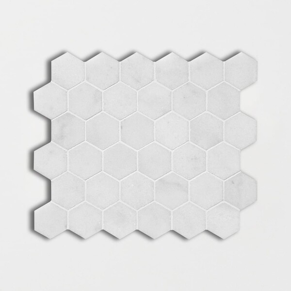 Avalon Polished Hexagon Marble Mosaic 10 3/8×12 Image