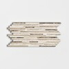 Milano Dark Blend Polished Bamboo Marble Mosaic 6×12 Image