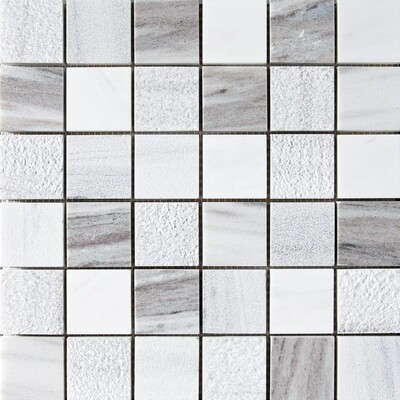 Skyline&avenza Textured 2x2 Marble Mosaic 12x12