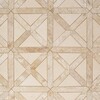 Champagne, Diana Royal Honed Large Lattice Marble Mosaic 13 7/8×13 7/8 Image