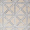 Champagne, Skyline Multi Finish Large Lattice Marble Mosaic 13 7/8×13 7/8 Image