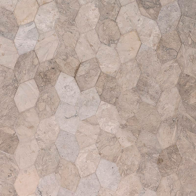 Britannia Honed Autumn Leaf Limestone Mosaic 11 13/16x13 9/16