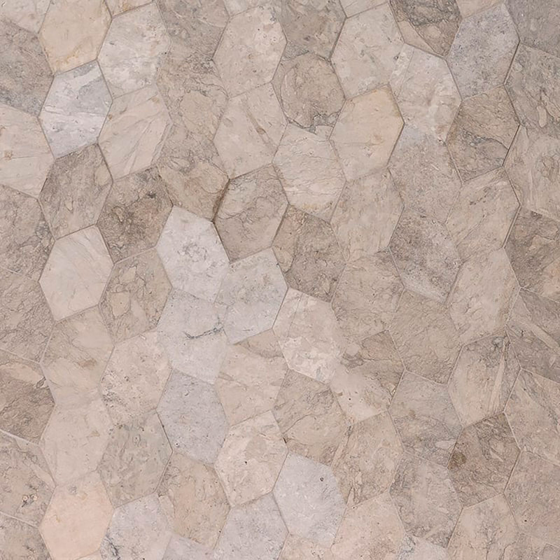 Britannia Honed Autumn Leaf Limestone Mosaic 11 13/16x13 9/16