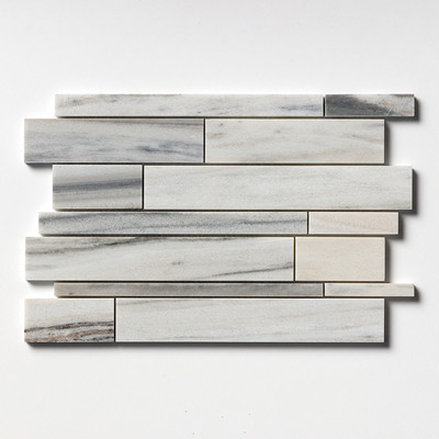 Verona Blend Honed Slides Marble Mosaic 11×17 Image