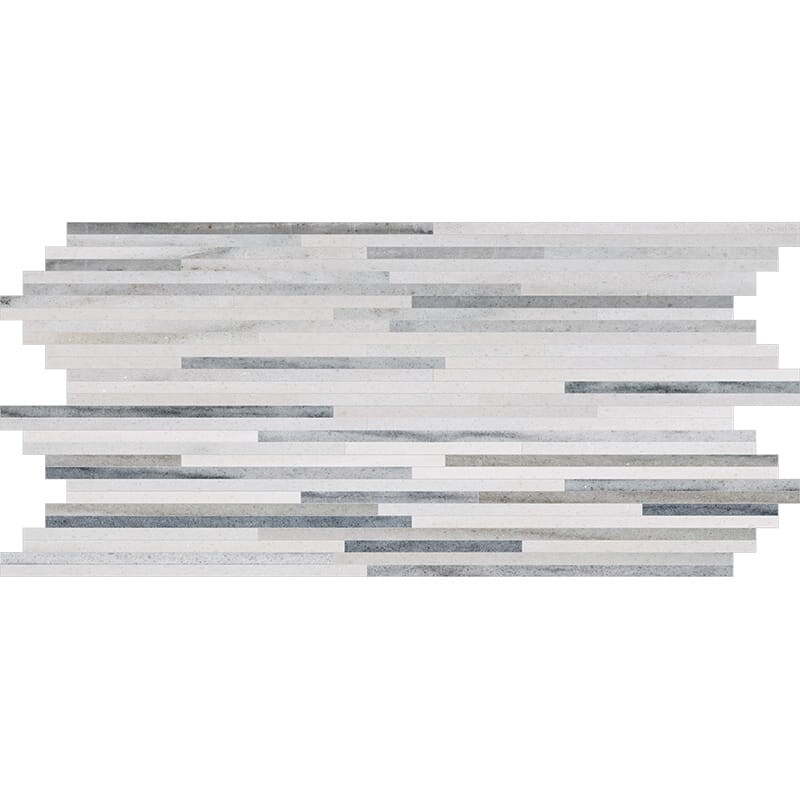 Skyline Honed Bamboo Marble Mosaic 6×12 Image
