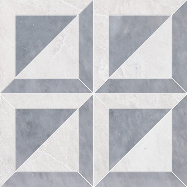 Iceberg, Allure Polished York Marble Mosaic 11 15/16×11 15/16 Image