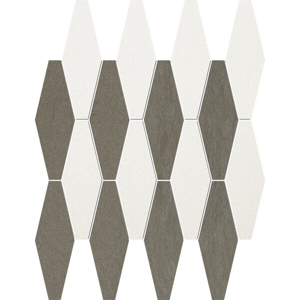 Champagne Bosphorus honed rhomboid blend limestone mosaic by Country Floors