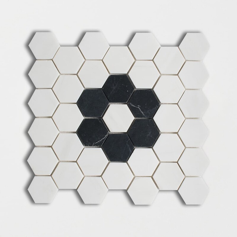 Origin Polished Hexagon Marble Mosaic 12x12