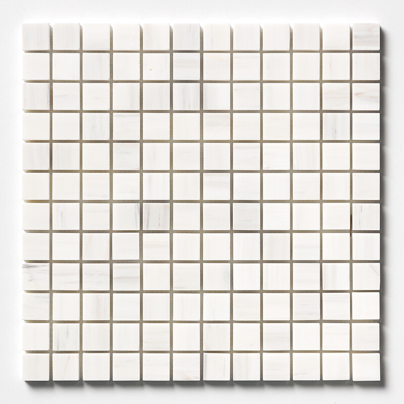 Bianco Dolomiti Classic Honed 1x1 Marble Mosaics 12x12