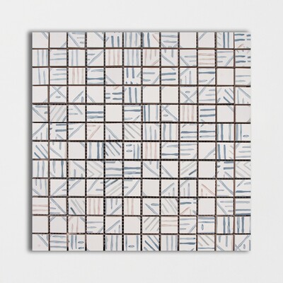 Lineor Blend Matte 1x1 Ceramic Mosaic 12x12