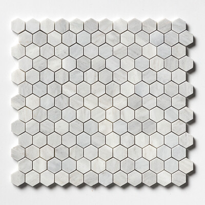 Avenza Honed Hexagon Marble Mosaic 11 5/8x12 3/8
