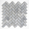 Allure Lt Honed Herringbone 1×2 Marble Mosaic 11×11 Image