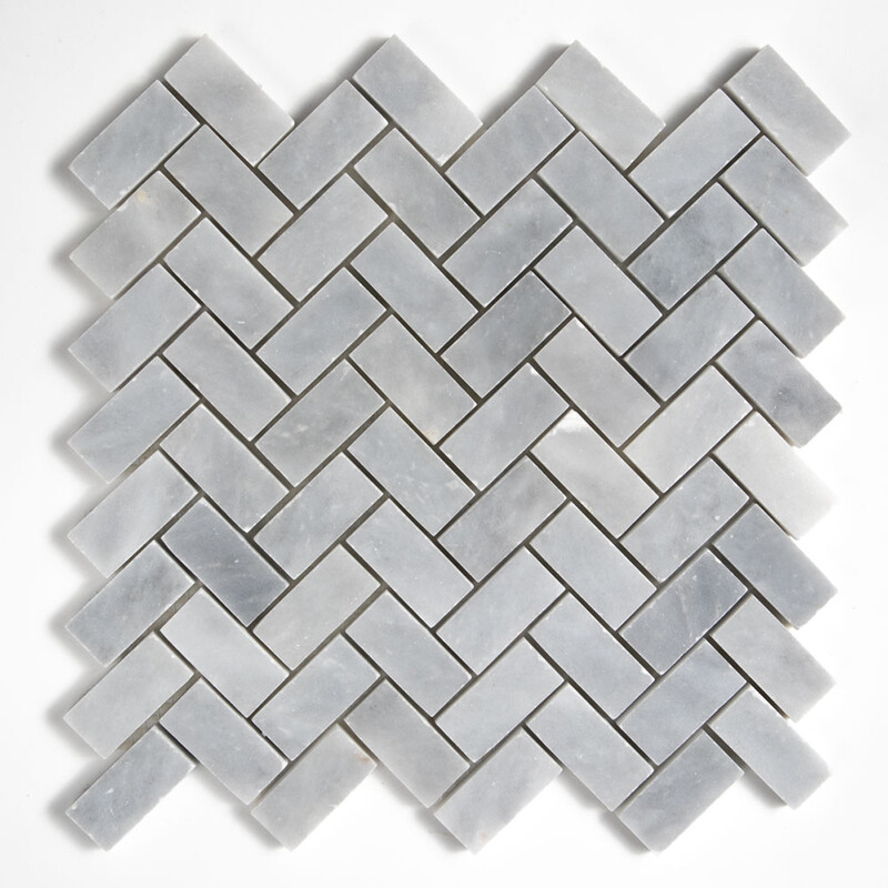 Allure Lt Honed Herringbone 1×2 Marble Mosaic 11×11 Image