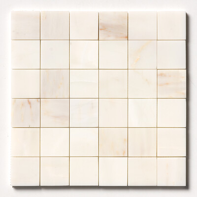 Calacatta Amber Honed 2x2 Marble Mosaic 12x12