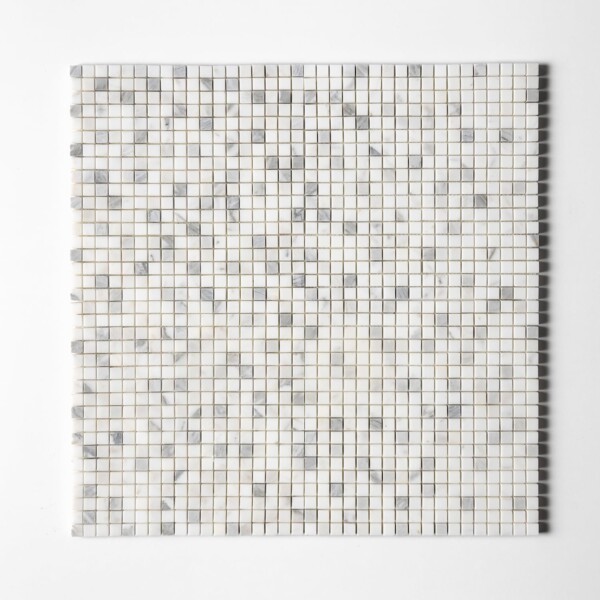 Calacatta Gold Honed 5/8×5/8 Marble Mosaics 12×12