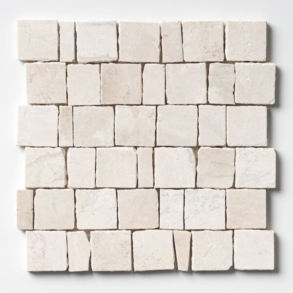 Diana Royal Leather Hand Clipped 2×2 Marble Mosaics 12×12