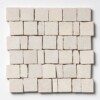 Seashell Leather Hand Clipped 2×2 Marble Mosaics 12×12