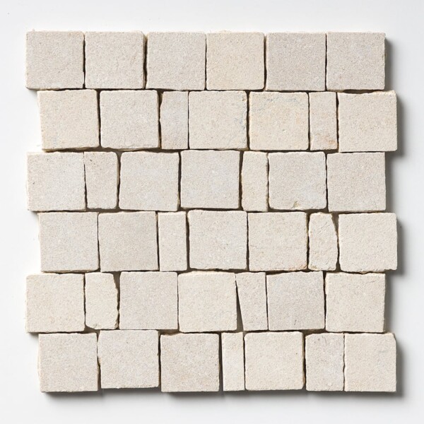 Seashell Leather Hand Clipped 2×2 Marble Mosaics 12×12