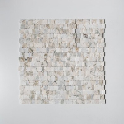 Calacatta Green Honed Hand Clipped Staggered Joint 2xfl Marble Mosaics Random