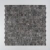 Iris Black Honed Hand Clipped Staggered Joint 2xfl Marble Mosaics Random