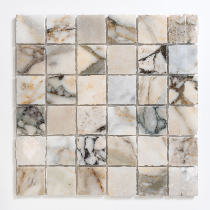 Calacatta Green Honed Hand Clipped Marble Mosaics 12x12