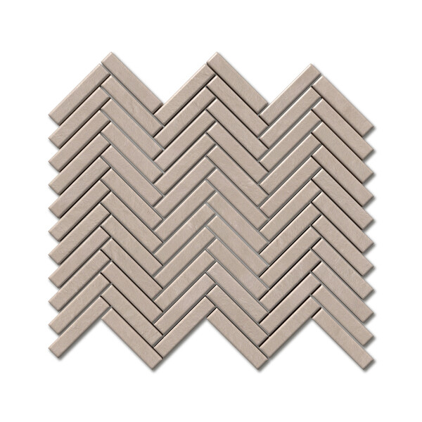 Dunes Matte Herringbone 5/8×3 Glazed Terracotta Mosaic 10 7/16×12 13/16 Image